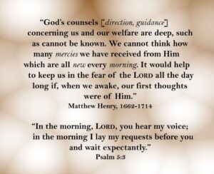 Matthew Henry morning quote