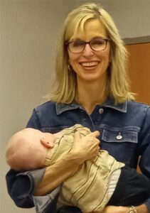 Grandma Jenn and first grandson, Boaz